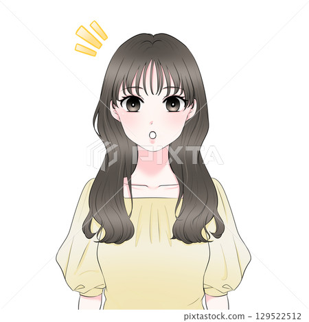 一位女性發現的上半身插圖 一位女性發現的上半身插圖 129522512