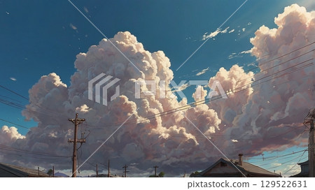 潛入寂靜藍天的預兆－描繪地震雲出現的奇幻風景 129522631