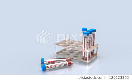 The Blood Tube for avian influenza or bird flu concept 3d Rendering. The Blood Tube for avian influenza or bird flu concept 3d Rendering. 129523263