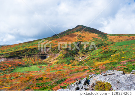 Climbing Mount Kurikoma in autumn (view of Mount Kurikoma from Mount Higashi-Kurikoma) Climbing Mount Kurikoma in autumn (view of Mount Kurikoma from Mount Higashi-Kurikoma) 129524265