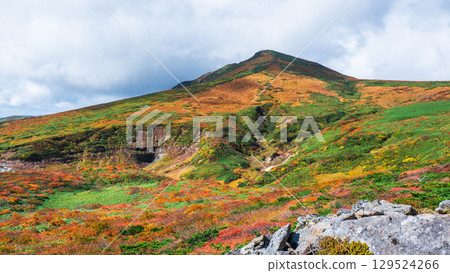 Climbing Mount Kurikoma in autumn (view of Mount Kurikoma from Mount Higashi-Kurikoma) Climbing Mount Kurikoma in autumn (view of Mount Kurikoma from Mount Higashi-Kurikoma) 129524266