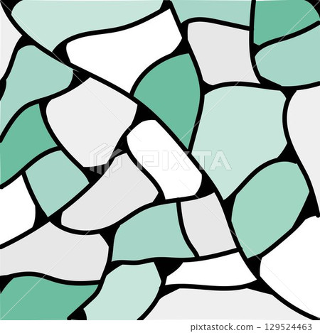 綠色和白色的彩色玻璃背景圖 129524463