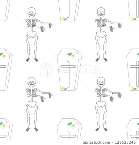 cute Halloween seamless pattern background cute Halloween seamless pattern background 129525248