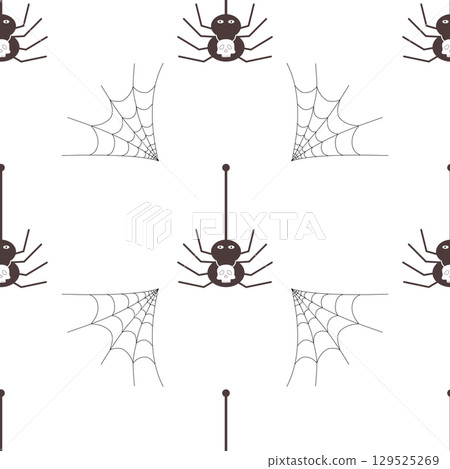 cute Halloween seamless pattern background cute Halloween seamless pattern background 129525269