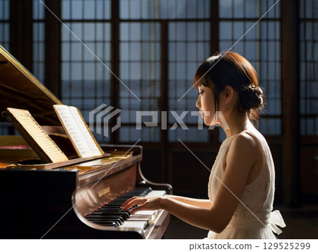 Music room at night 129525299