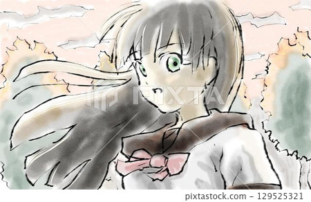 夕陽女孩 夕陽女孩 129525321