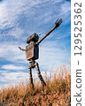 Robot on a background of blue sky 129525362