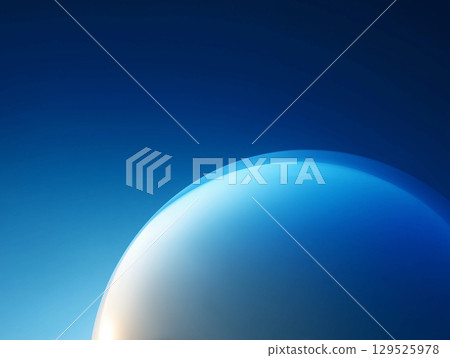 Silence in space and blue Earth landscape 129525978