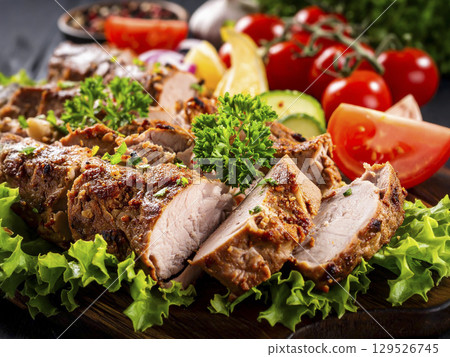 Kebab dish AI-generated image Kebab dish AI-generated image 129526745