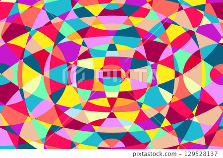 Mosaic pattern of overlapping ellipses 1-3 129528137