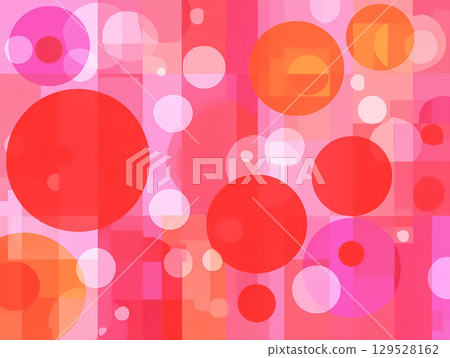 Red circular and striped background material 129528162