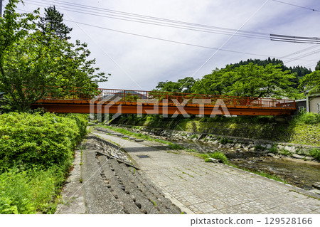 兵庫縣新溫泉町湯村溫泉、春木川天神橋 129528166