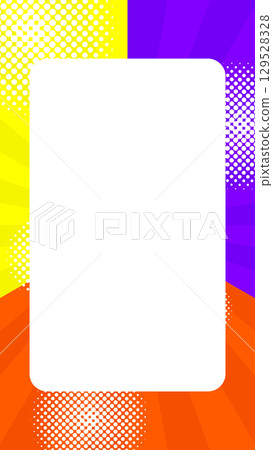 Colorful summer radial and concentrated line background illustration 129528328