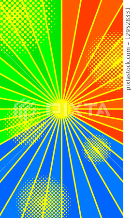 Colorful summer radial and concentrated line background illustration Colorful summer radial and concentrated line background illustration 129528331