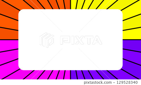Colorful summer radial and concentrated line background illustration Colorful summer radial and concentrated line background illustration 129528340
