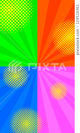 Colorful summer radial and concentrated line background illustration Colorful summer radial and concentrated line background illustration 129528361