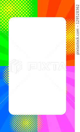 Colorful summer radial and concentrated line background illustration 129528362