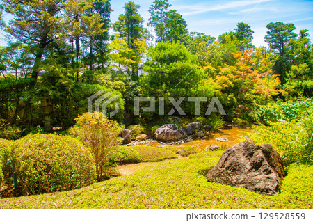 [Kyoto Scenery] Taizoin Temple: Two elegant gardens: dry landscape garden and pond-style garden 129528559