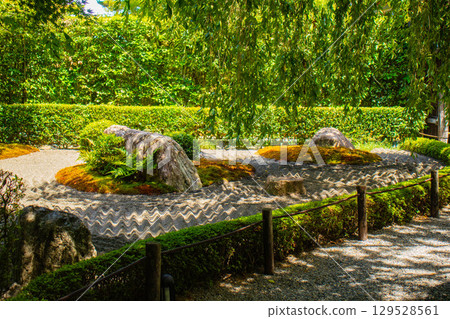 [Kyoto Scenery] Taizoin Temple: Two elegant gardens: dry landscape garden and pond-style garden 129528561