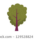 stylized icon of the tree 129528824