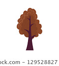 flat vector icon of tree  129528827