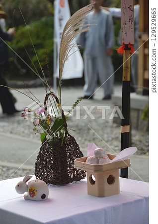 為秋季賞月而準備的裝飾 129529665