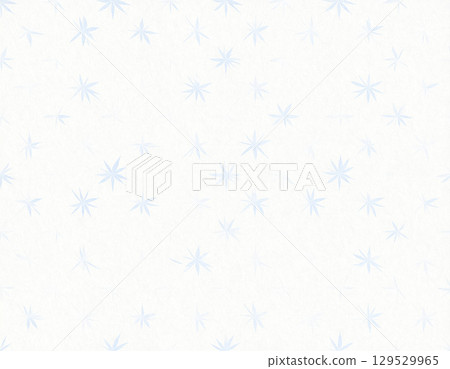 Image material of Japanese paper texture, light blue, white background 129529965