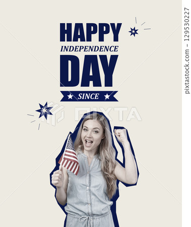 Celebrating Independence Day with joy and pride in the United States 129530227