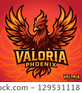 Logo E-Sport Valoria Phienix. vector illustration 129531118