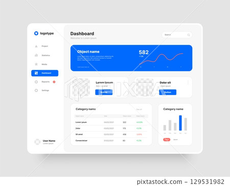Wireframes screens. Dashboard UI and UX Kit design. Wireframes screens. Dashboard UI and UX Kit design. 129531982