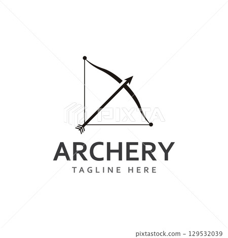 Archery logo vector illustration icon Template design 129532039