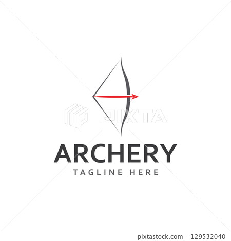 Archery logo vector illustration icon Template design 129532040