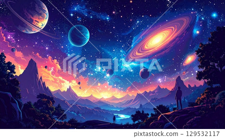 閃耀天體秀（16:9 橫向橫幅） 129532117