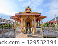 A Thai Buddhist temple located in Mae Hong Son, Thailand. 129532394
