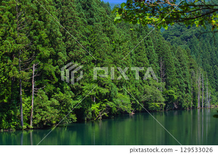 Spectacular water reflection: Iwaya River Sabo Dam Spectacular water reflection: Iwaya River Sabo Dam 129533026