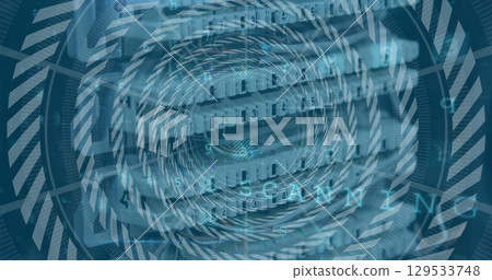 Image of data processing over server 129533748