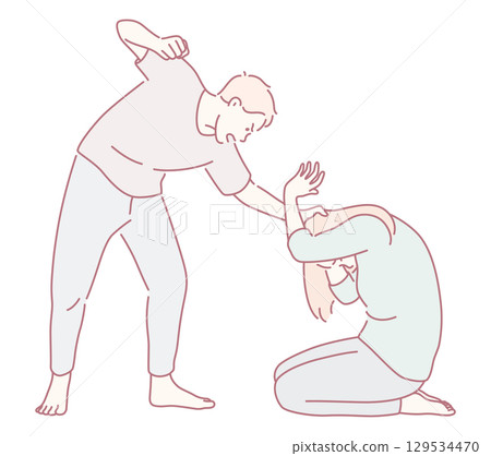 Illustration of Domestic Violence A Critical Social Issue Affecting Many Individuals and Families Illustration of Domestic Violence A Critical Social Issue Affecting Many Individuals and Families 129534470
