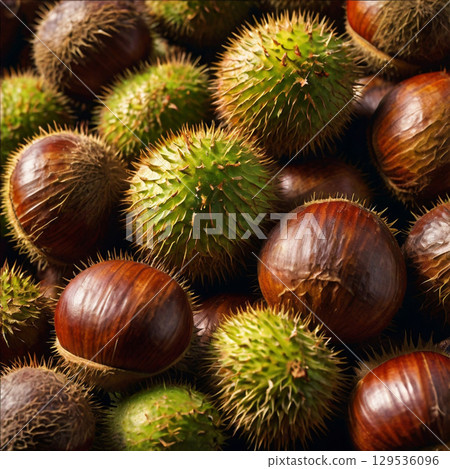 Lots of chestnuts 129536096