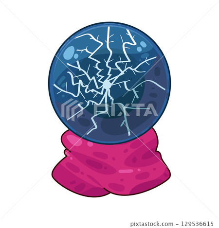 illustration of plasma ball illustration of plasma ball 129536615