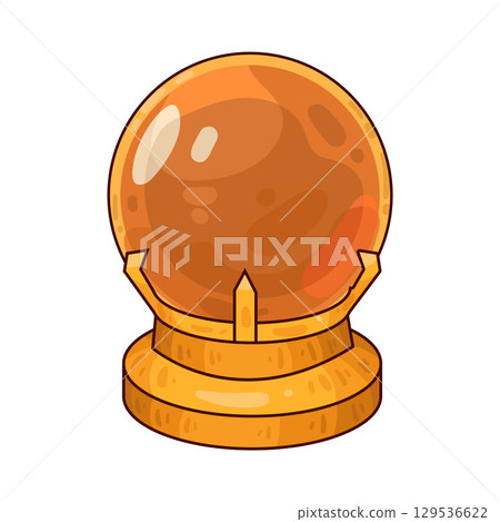illustration of crystal ball 129536622