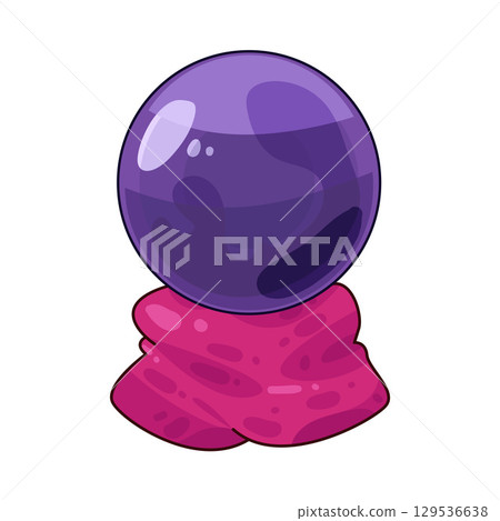 illustration of crystal ball illustration of crystal ball 129536638