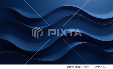 High Resolution Navy Textile With Elegant Folded Layers 129536709