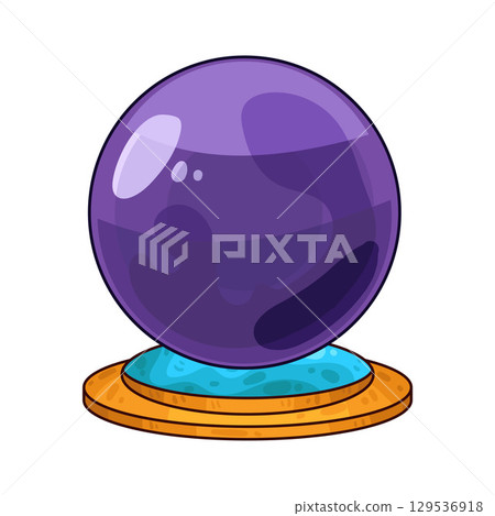 illustration of crystal ball 129536918