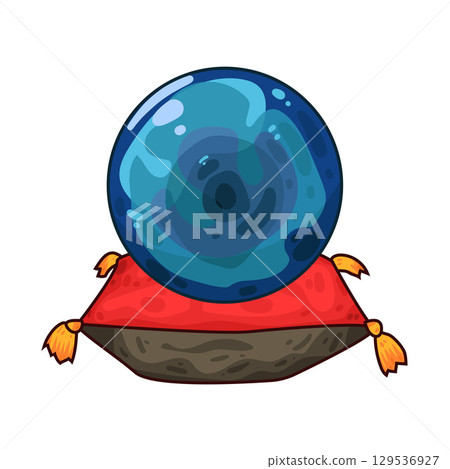 illustration of crystal ball 129536927