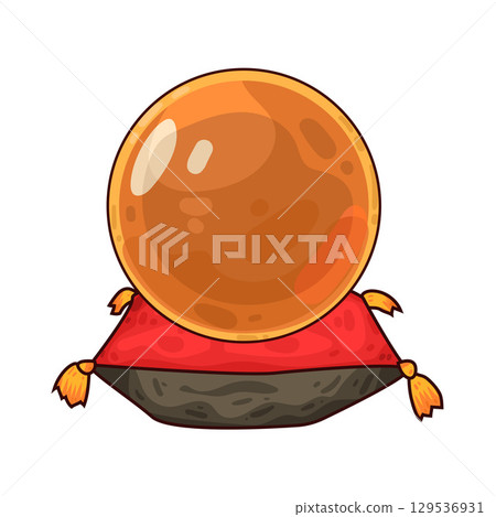 illustration of crystal ball illustration of crystal ball 129536931