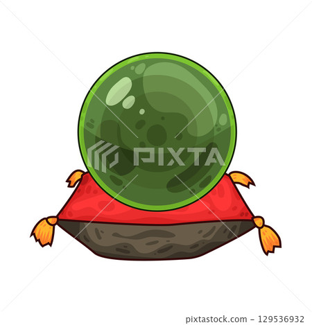 illustration of crystal ball 129536932