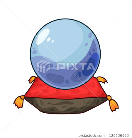 illustration of crystal ball 129536933