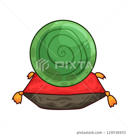 illustration of crystal ball 129536935