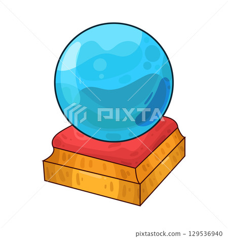 illustration of crystal ball 129536940