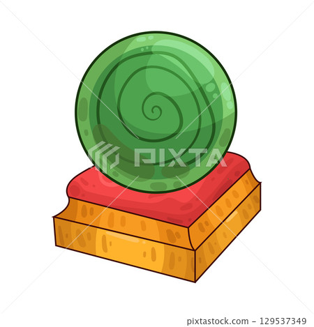 illustration of crystal ball 129537349